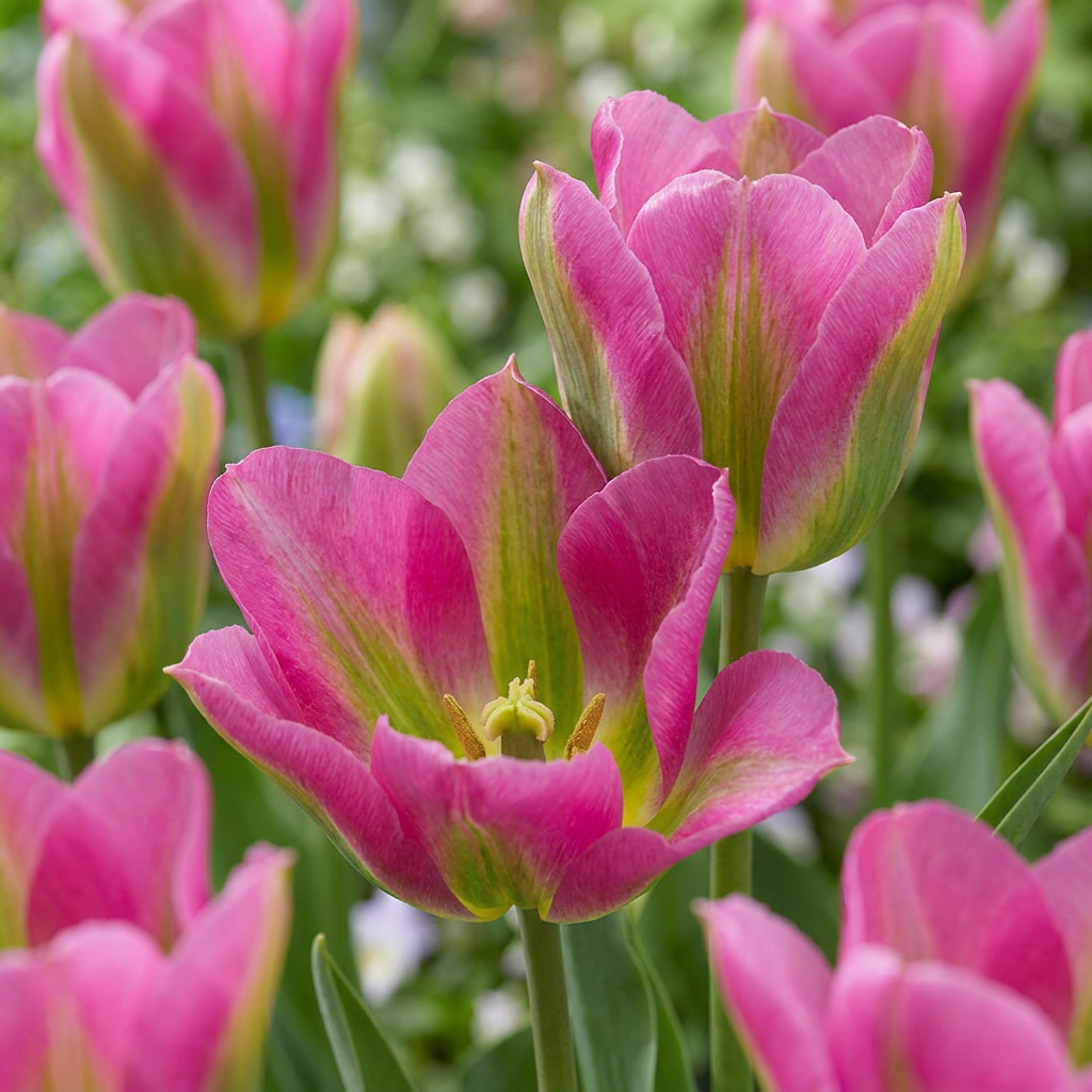 96x Tulipa Strawberry Lemonade - Tulipano Strawberry Lemonade - Misti - Fioritura Primaverile - Dimensione bulbo 11/12
