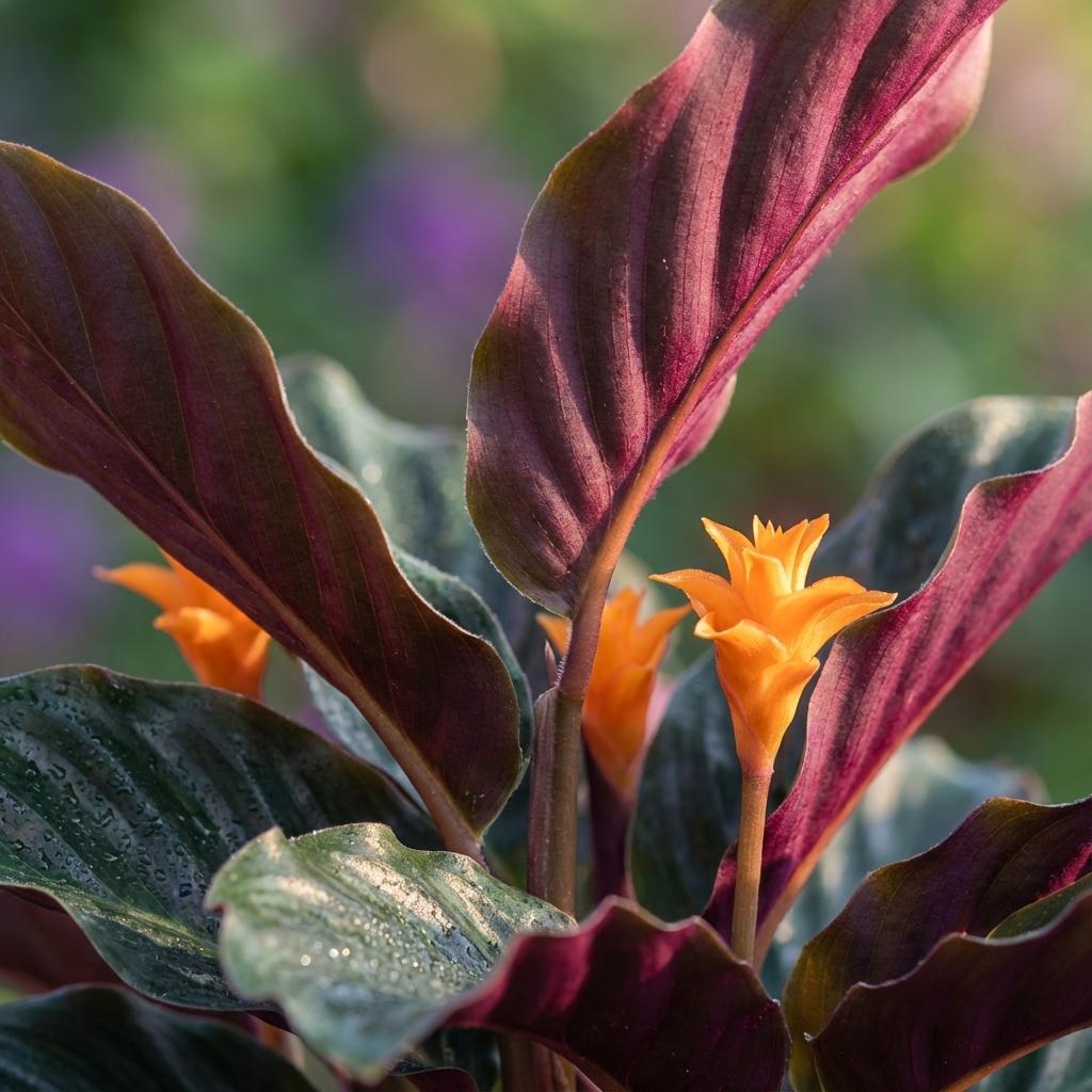 Calathea Crocata - 2 Pezzi - Ø 14 cm - Altezza: 40 - 45 cm