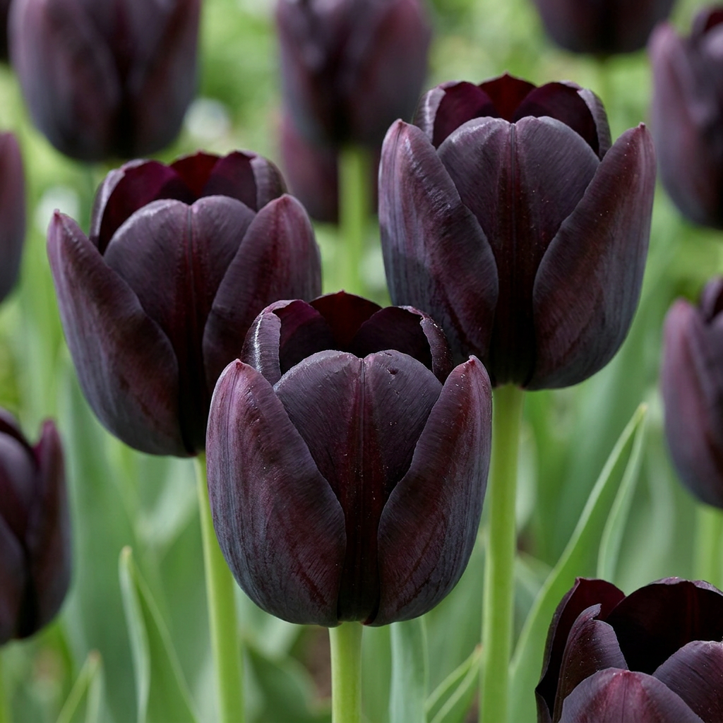 280x Tulipa Black - Tulipano nero - Nero - Fioritura primaverile - Misura bulbo 10/11