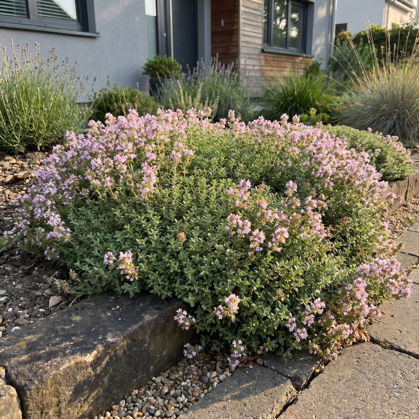 Vasteplant - Thymus praecox Minor - KruipTijm - Geurend - Roze - 12 Planten - Pot 11cm - Hoogte 15-25cm