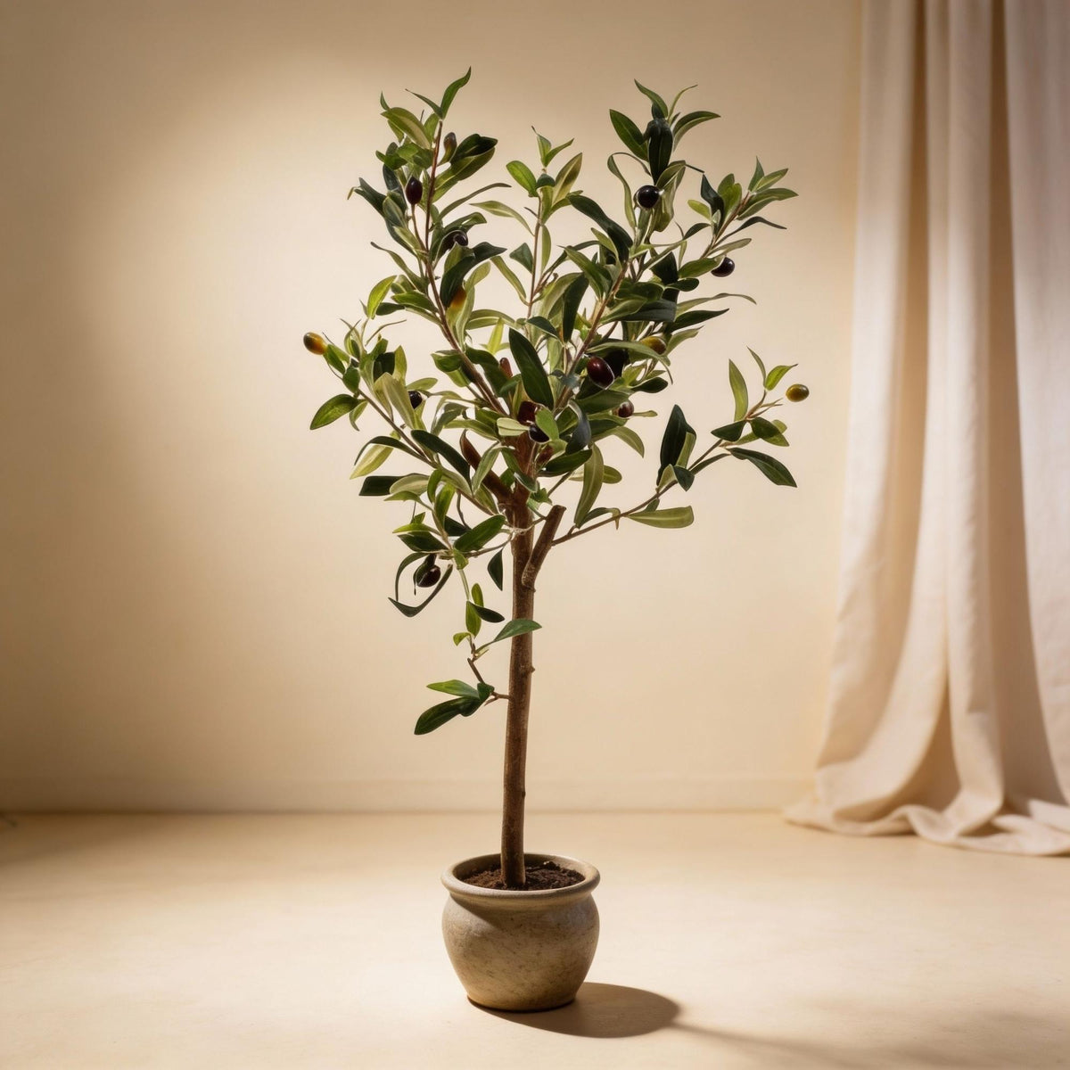 Künstlicher Olivenbaum im Topf – 65 cm