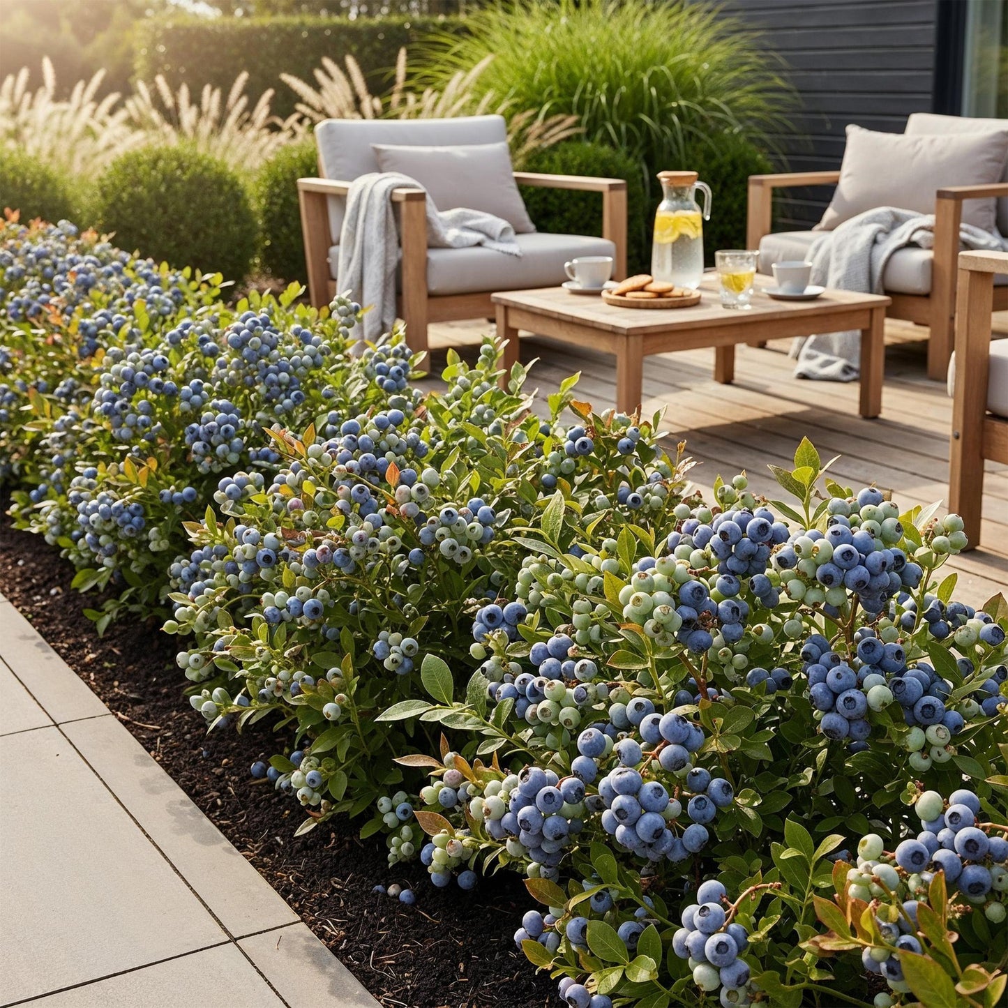 Fruit Plants - Blueberry - Vaccinium corymbosum Bluecrop - Hardy - 6 Plants - Pot 9 cm - Blueberry
