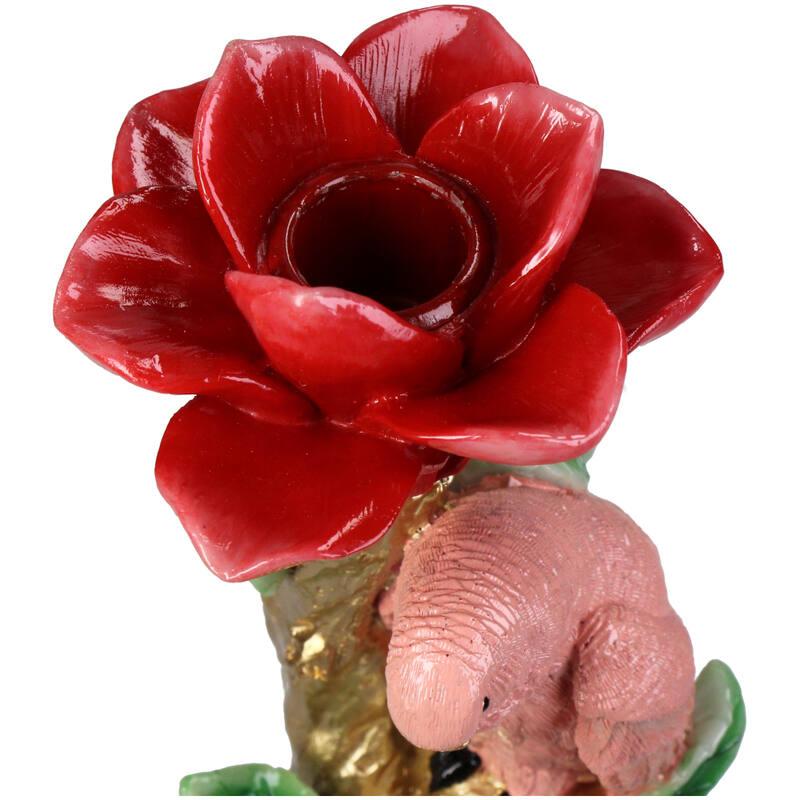 Candlestick - Pink Parrot ↑ 26 cm - Home Decoration
