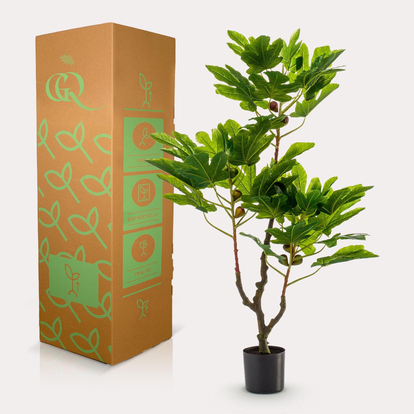 Artificial plant - Ficus Carica - Fig tree - 95 cm