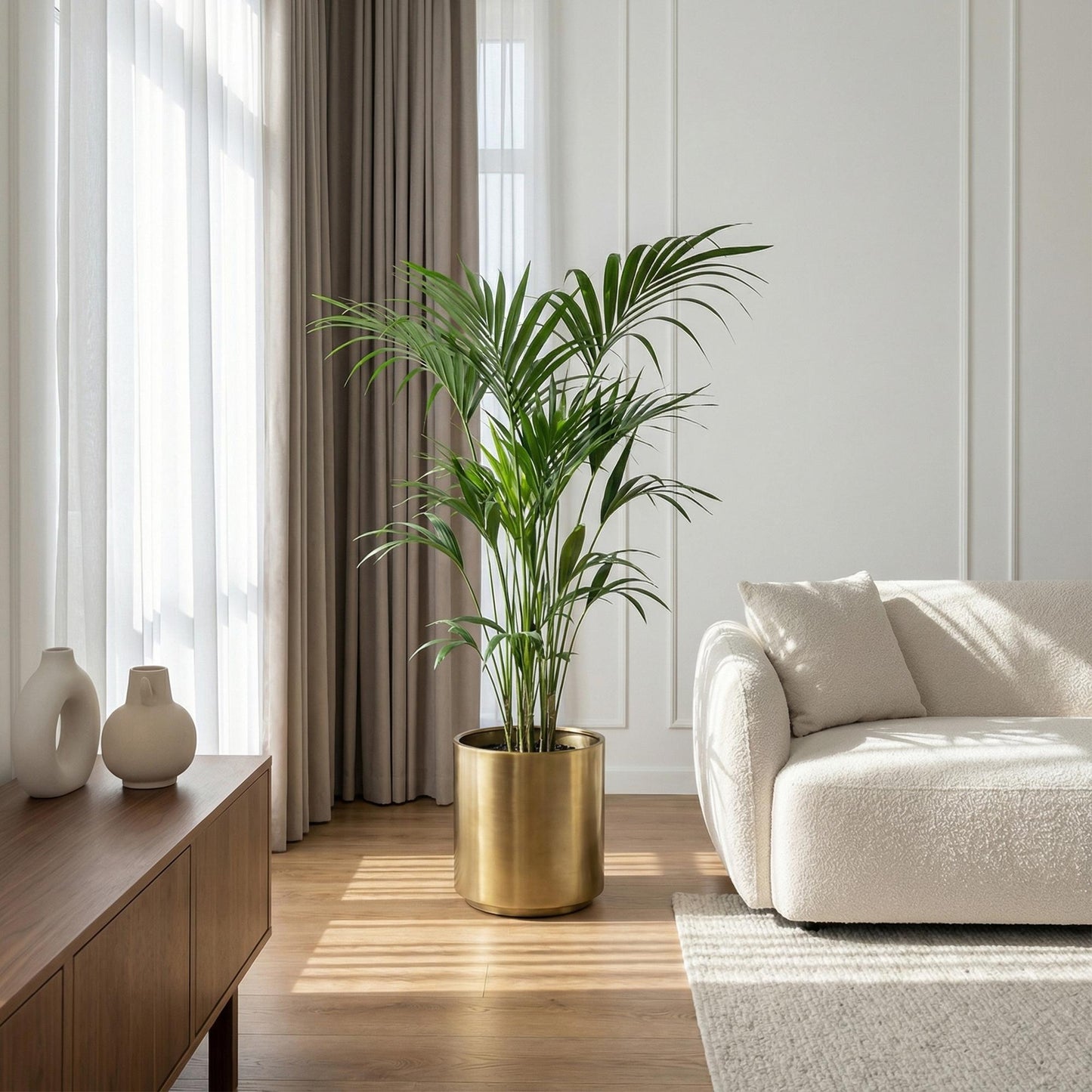 Green boutiQ - Houseplant - Howea Forsteriana - Kentia Palm - Low Maintenance - Green - 1 plant - Pot 24cm - Height 140-150cm
