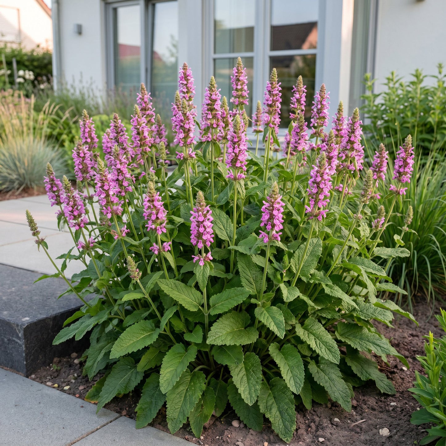 Perennial - Stachys off. Ukkie - Lamb's Ear - Rockery Plants - Pink - 24 Plants - Pot 11cm - Height 15-25cm