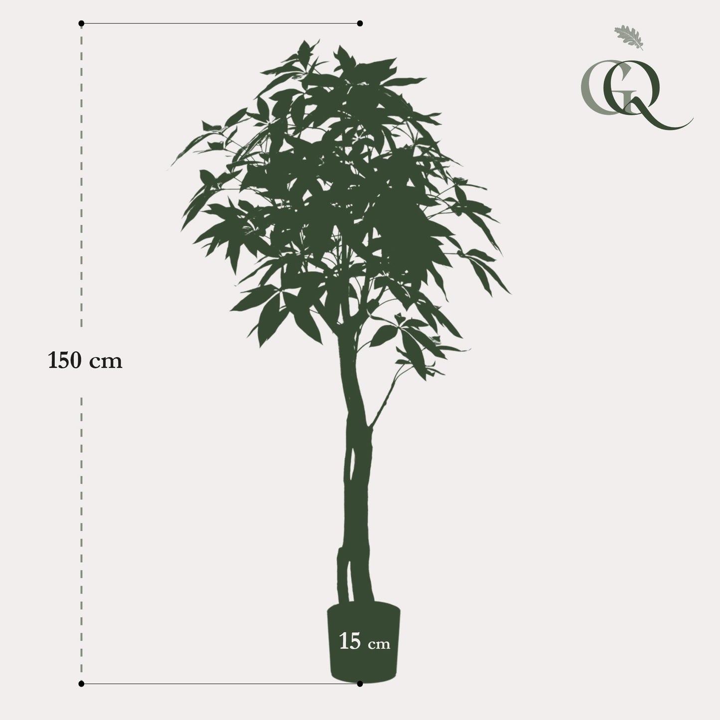 Artificial plant - Pachira Aquatica - Money tree - 150 cm