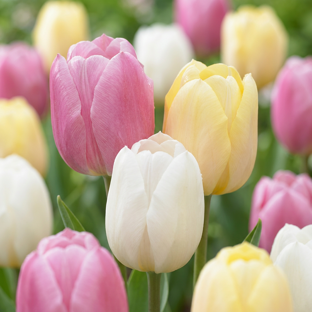 24x Tulipa Sorbet mix - Tulipano Sorbet mix - Varie - Fioritura primaverile - Calibro 11/12