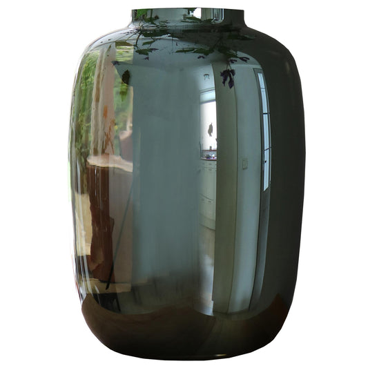 Vase glass - M - H35 W25 - Artic - Gray