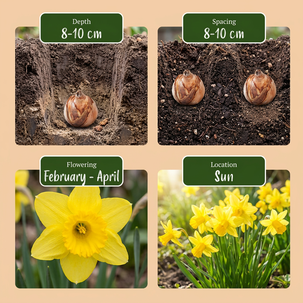 15x Narcissus February Gold - February Gold Narcissus - Yellow - Spring bloomer - Bulb size 10/12