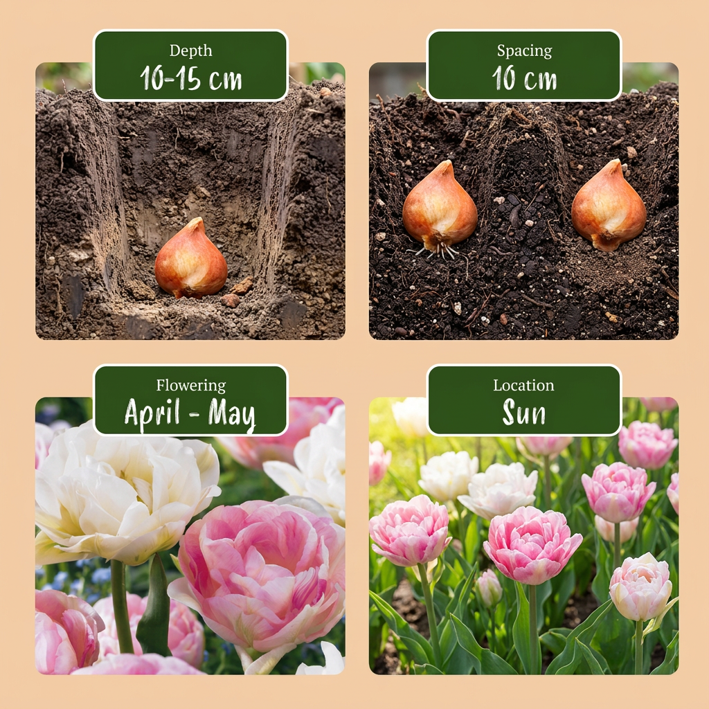 48x Tulipa Double Sensation - Double Tulip - Miscellaneous - Spring Bloomer - Bulb size 11/12