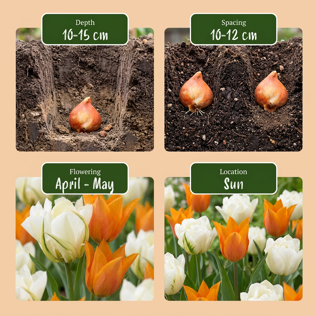 120x Tulipa Sunbath - Tulip Sunbath - Yellow and White - Spring Bloomer - Bulb Size 11/12