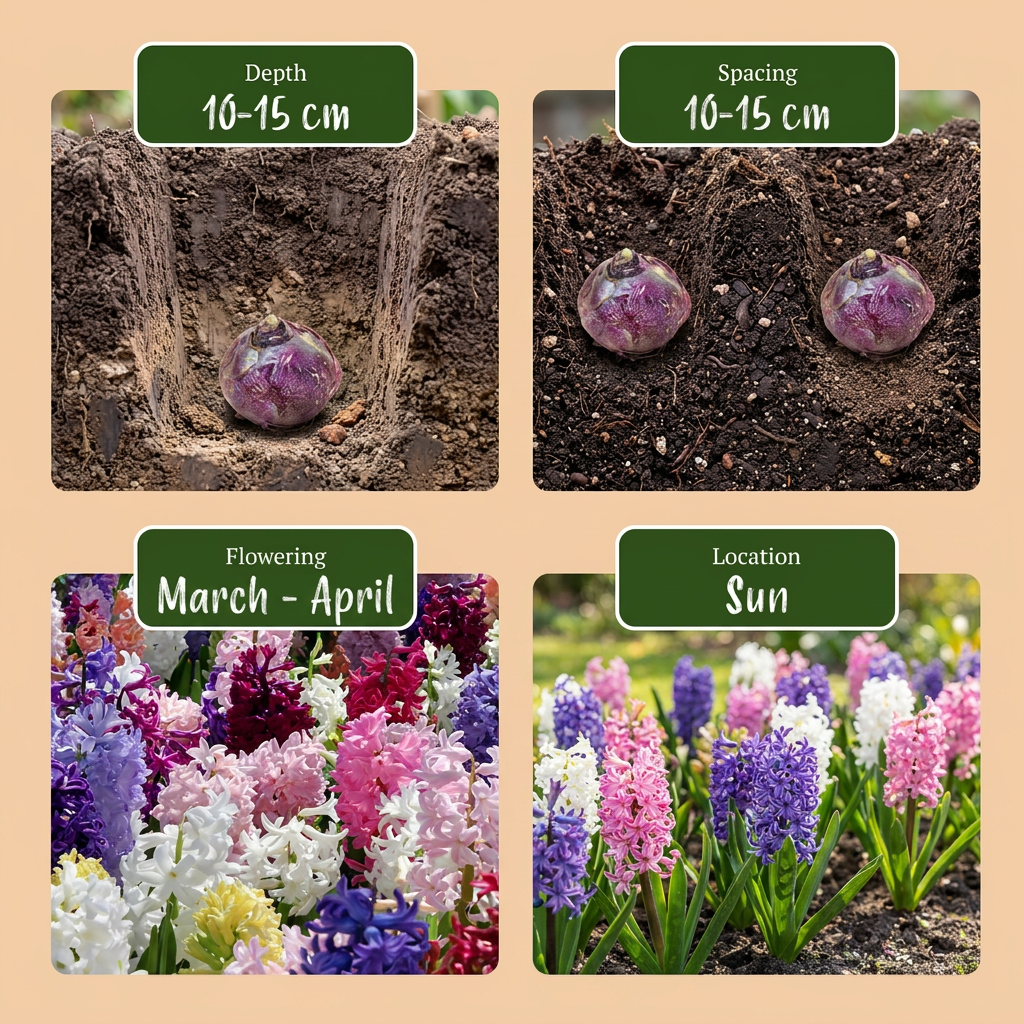 80x Hyacinthus mix - Mix di giacinti - Vari - Fioritura primaverile - Misura bulbo 14/15