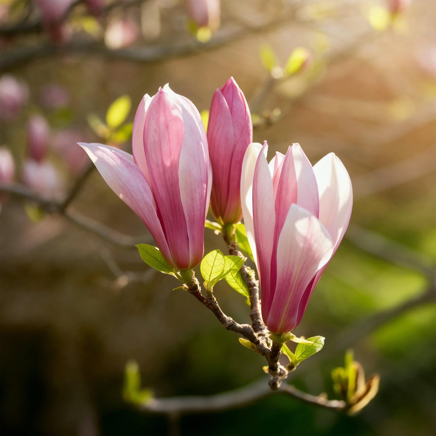 Tuinplant - Magnolia Ricki - Bloem Rood - 1 Plant - Bladverliezend - Weinig Onderhoud - Pot 12cm Hoogte 30cm