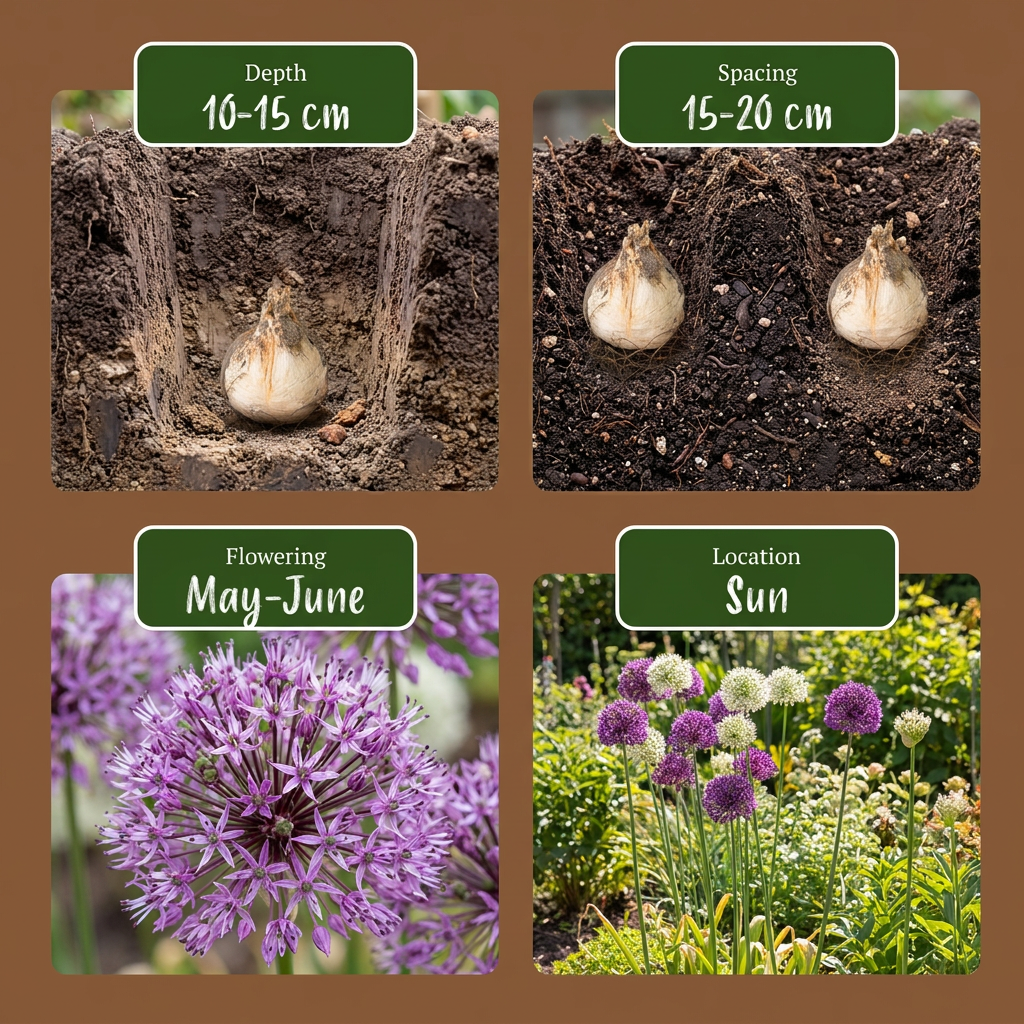 320x Allium Purple - White Mix - Sierui paars-wit mix - Paars en Wit - Zomerbloeier - Bolmaat 10/12