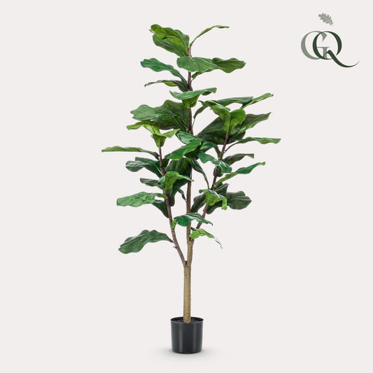 Pianta artificiale - Ficus Lyrata - Pianta di tabacco - 120 cm