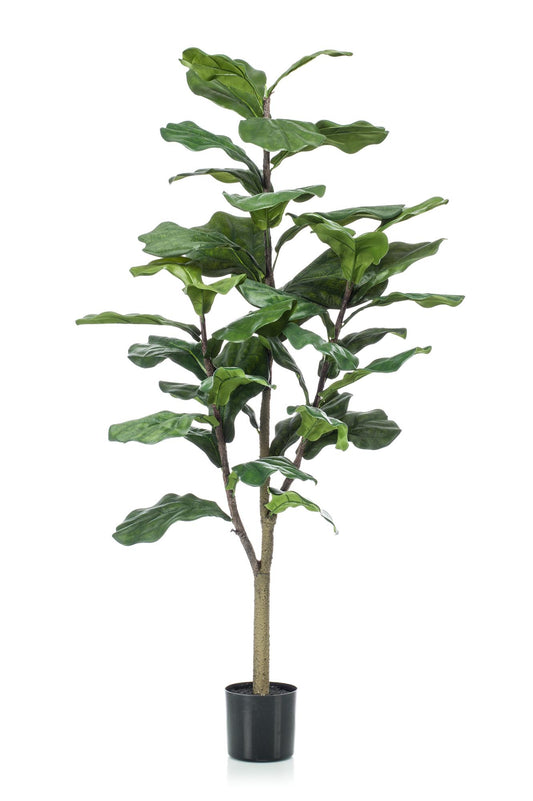 Pianta artificiale - Ficus Lyrata - Pianta di tabacco - 120 cm