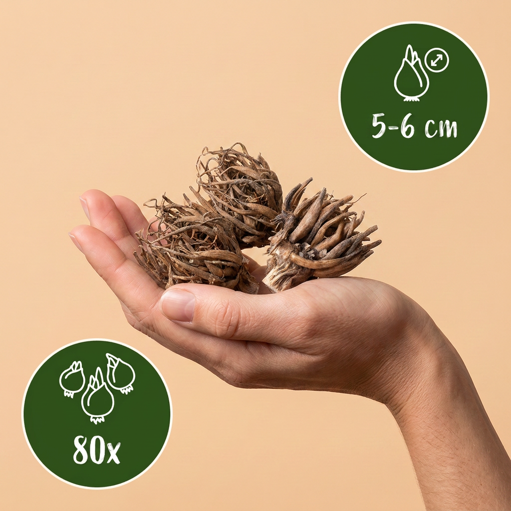 80x Ranuncolo Mix - Diversi - Fioritura estiva - Calibro 5/6