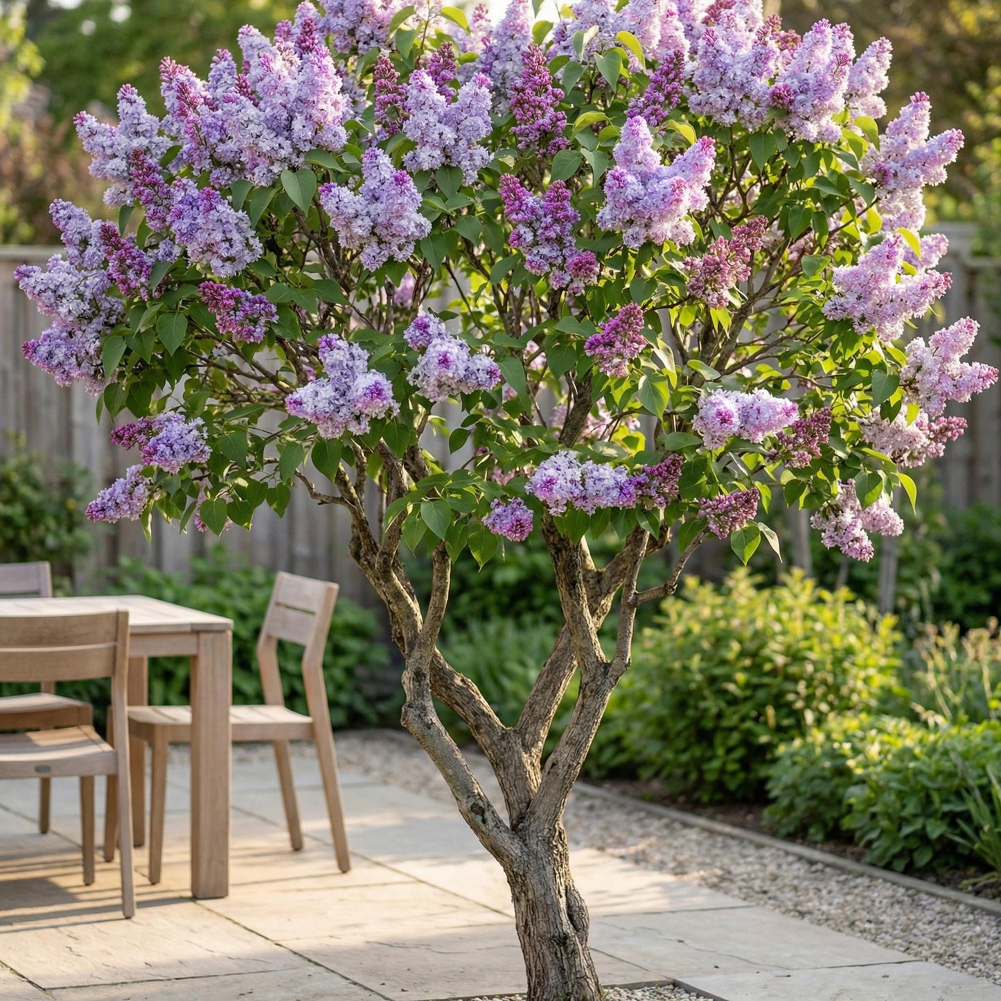 Pianta da Giardino - Syringa vulgaris Michel Buchner - Lillà Comune - Resistente al freddo - Rosa - 1 Pianta - Vaso 17cm - Altezza 45cm