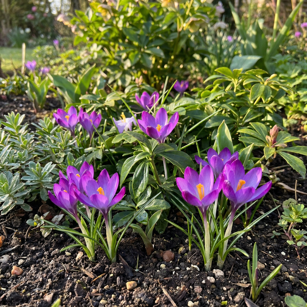 400x Crocus Ruby Giant - Croco - Viola - Bulbi da naturalizzazione - Calibro bulbo 5/+