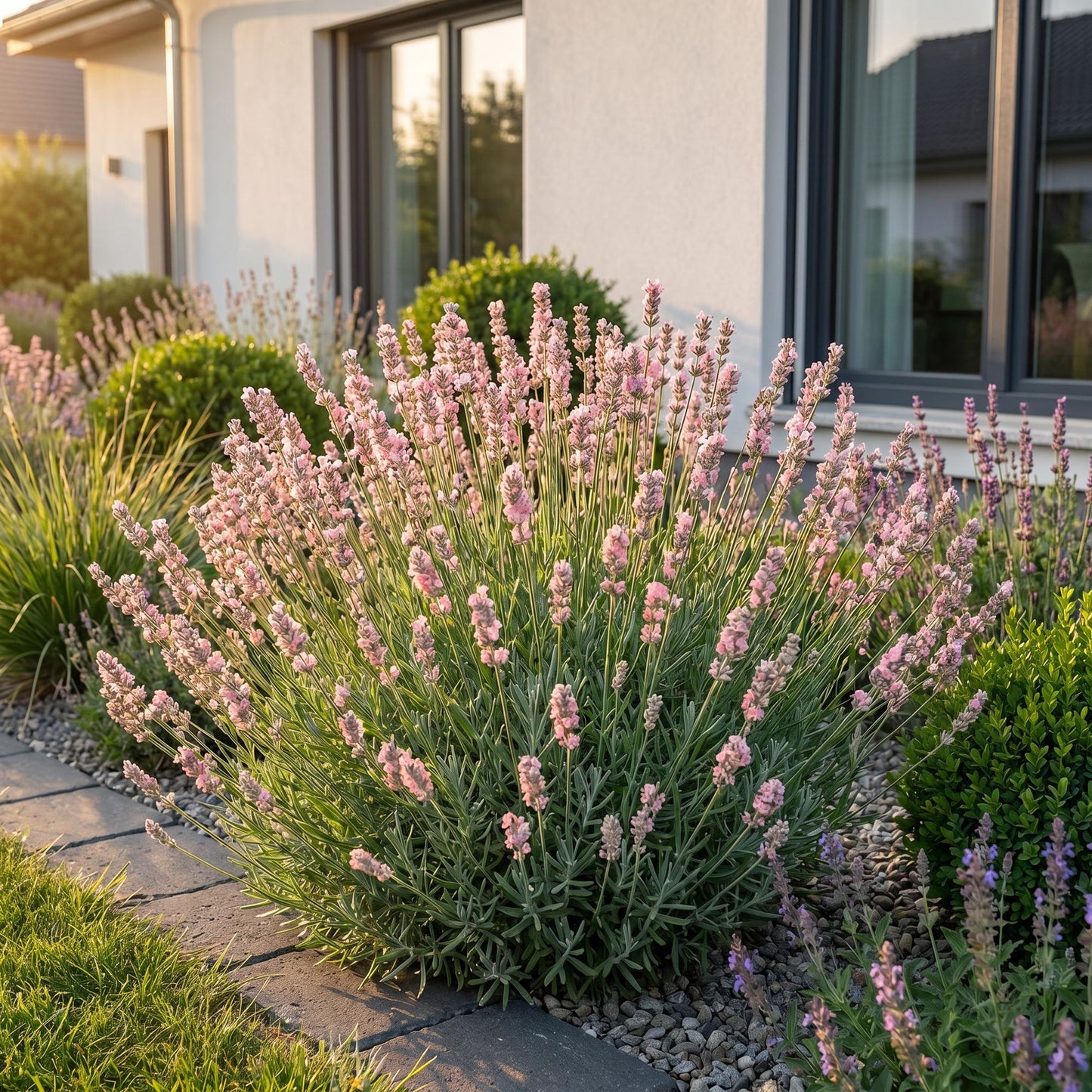 Perennial - Lavandula angustifolia 'Rosea' - Lavender - Fragrant - Pink - 24 Plants - 11cm Pot - 15-25cm Height