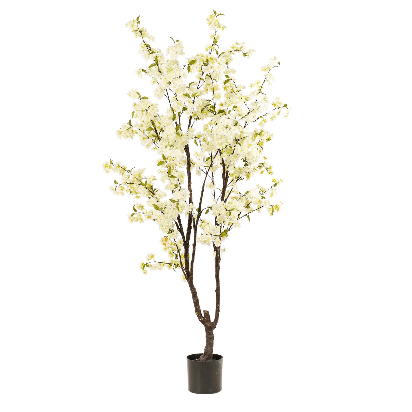 Artificial plant - Prunus - Cherry blossom - White - 210cm
