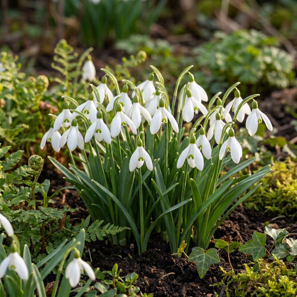 200x Galanthus Elwesii - Bucaneve maggiore - Bianco - Fioritura primaverile - Misura bulbo 5/6