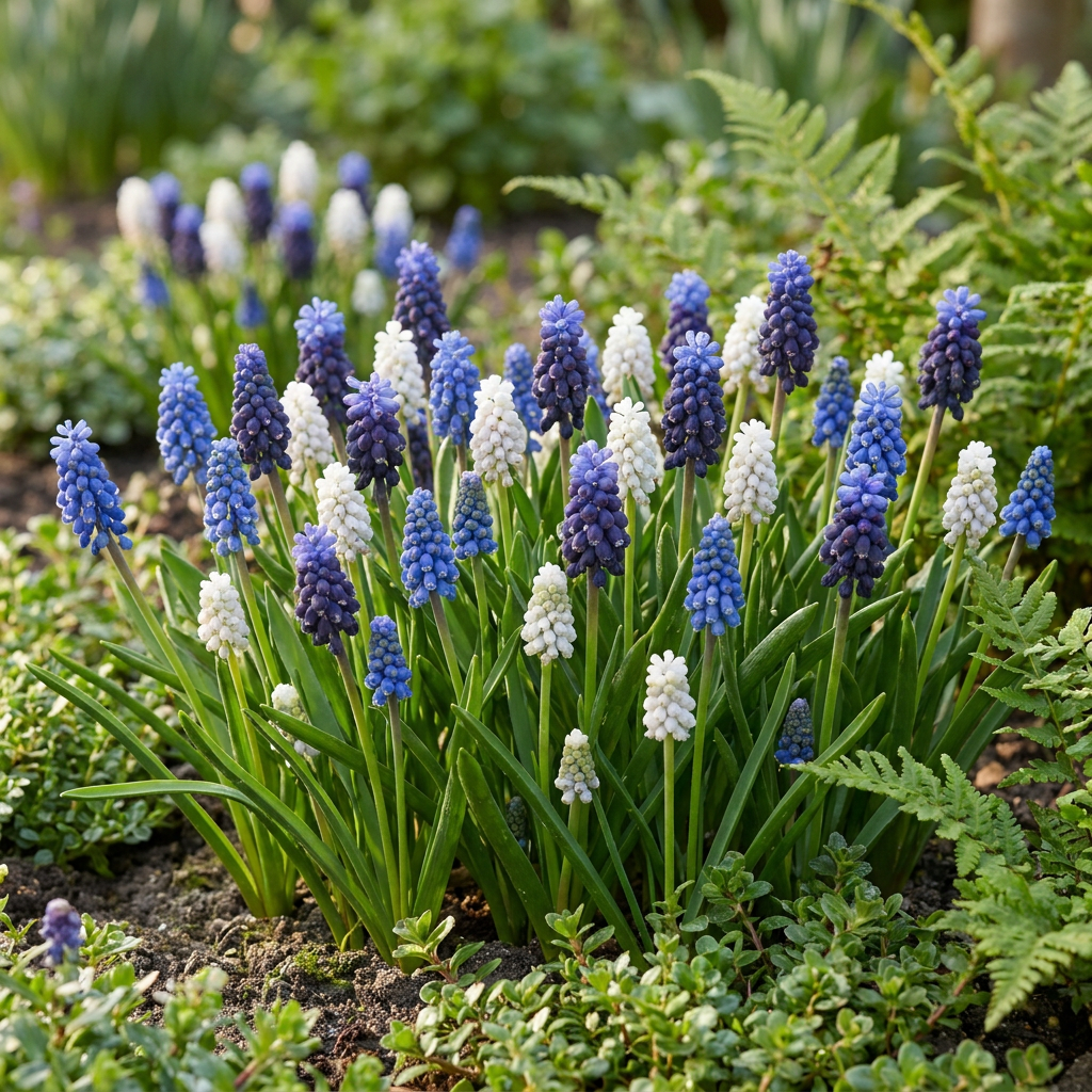 50x Muscari Magic mix - Giacinto a grappolo - Vari - Bulbo da naturalizzazione - Dimensione del bulbo 7/8
