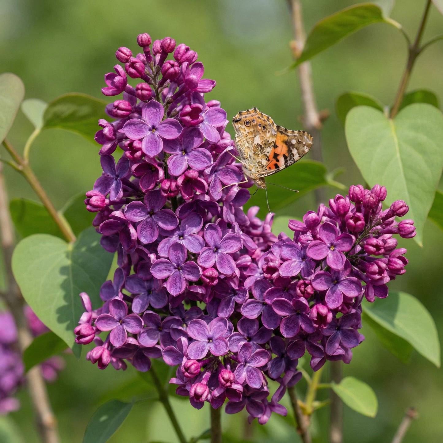 Garden plant - Syringa vulgaris Ludwig Spath - Common Lilac - Hardy - Purple - 1 Plant - Pot 17cm - Height 45cm