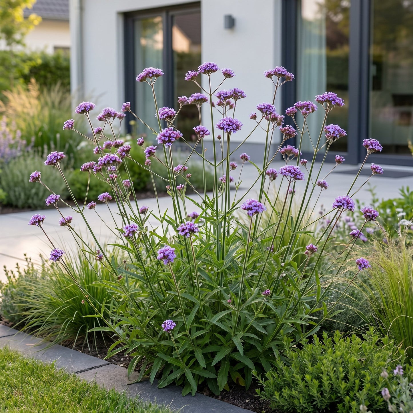 Perennial - Verbena bonariensis - Ironweed - Bee and butterfly attractant - Purple - 1 Plant - Pot 11cm - Height 15-25cm