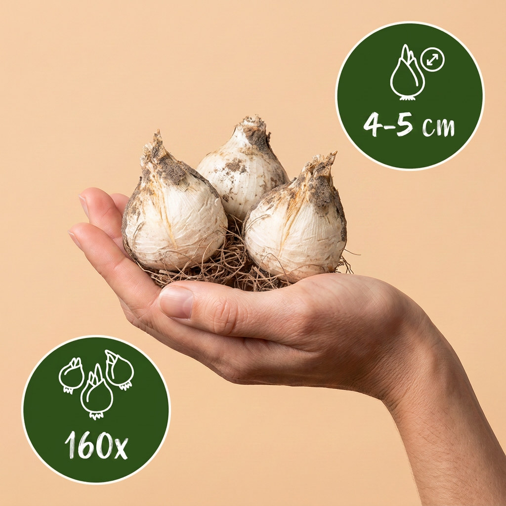 160x Allium Caeruleum - Aglio azzurro ornamentale - Blu - Fioritura estiva - Calibro bulbo 4/5