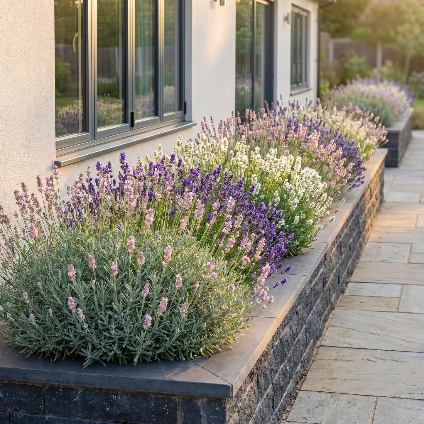Vasteplant - Lavandula Tricolour - Lavendel - Geurend - Blauw - Roze - Wit - 6 Planten - Pot 11cm - Hoogte 15-25cm