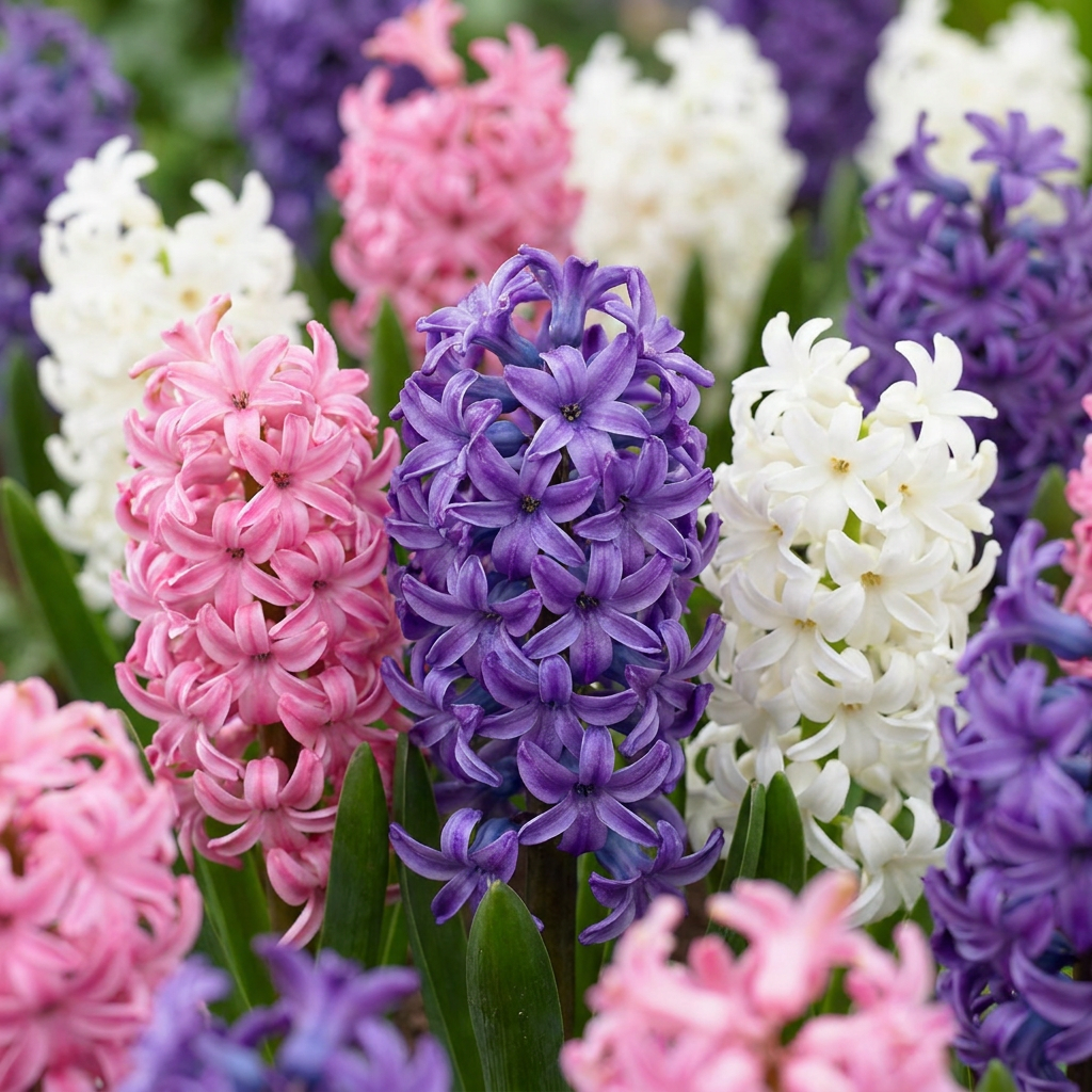 80x Hyacinthus Pastel mix - Giacinto mix Pastello - Pastello - Fioritura primaverile - Calibro 14/15