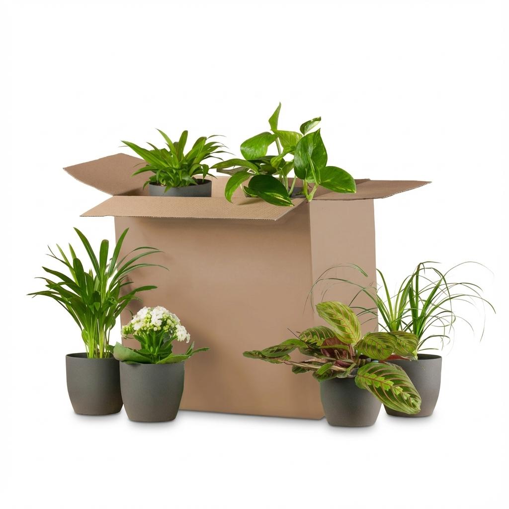 Green Second Change Box (6 pieces) - incl. 6 x pot Potter black