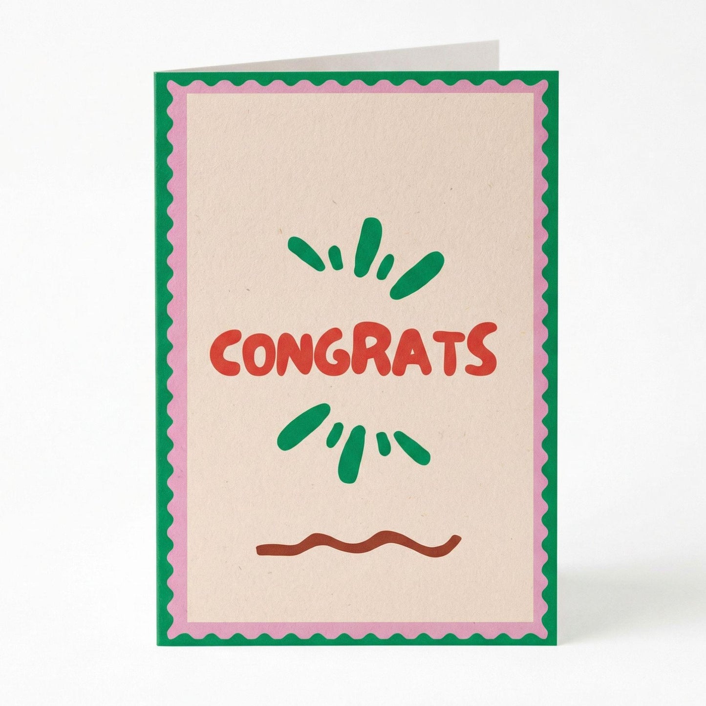 Greeting Card "Congrats" - A6 Folded - Add personal message
