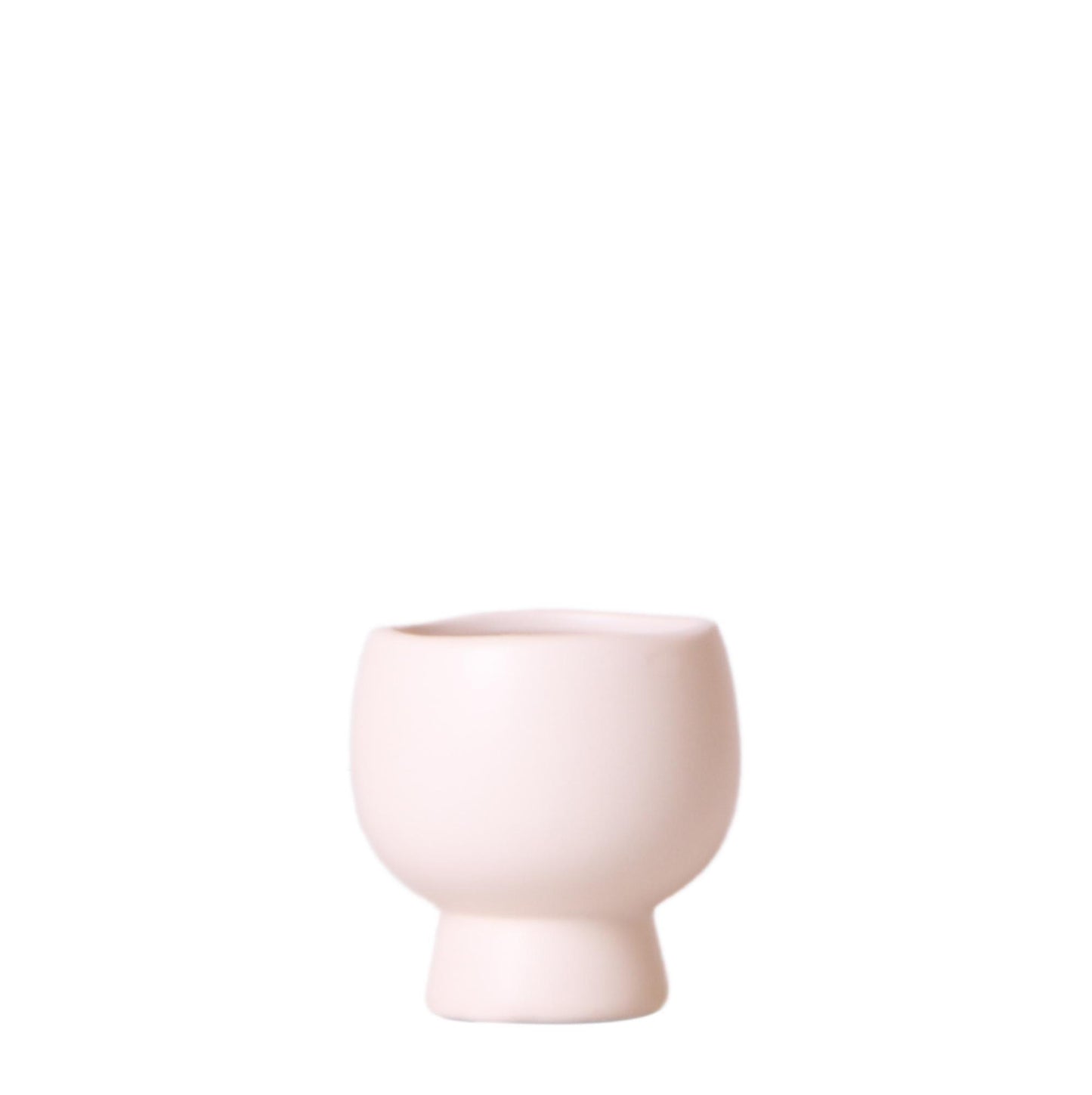 Hummingbird Home | Scandic white flowerpot - White ceramic decorative pot - pot size Ø6cm