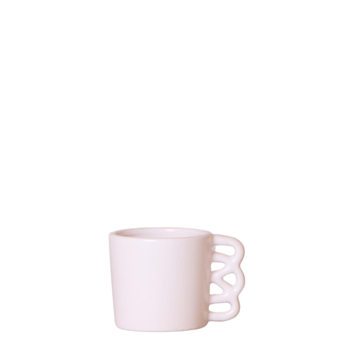 Kolibri Home | Happy Mug bloempot - witte keramieken sierpot Ø6cm
