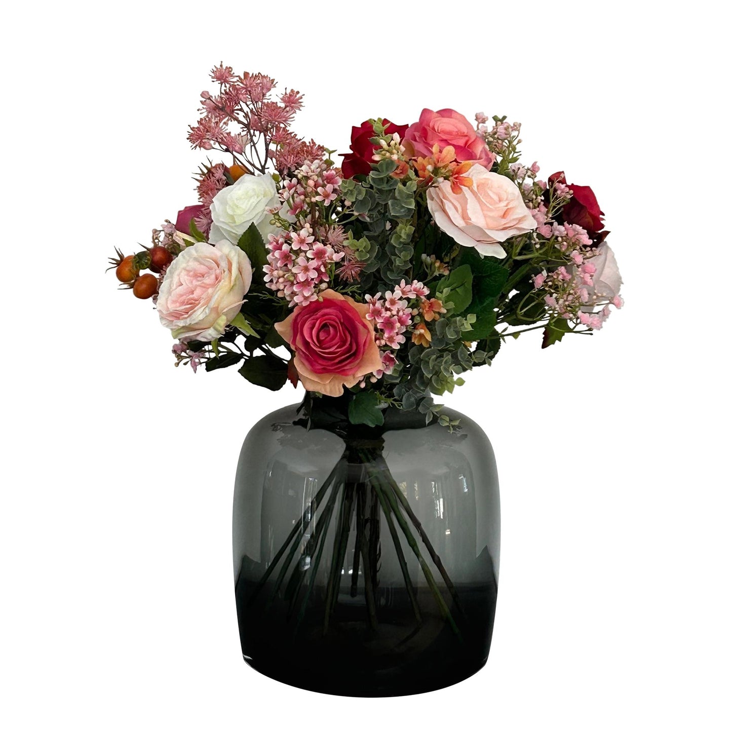 Kunstbloemen - Bouquet M - Flame Roses - 45 cm Kunstbloemen - Bouquet M - Flame Roses - 45 cm