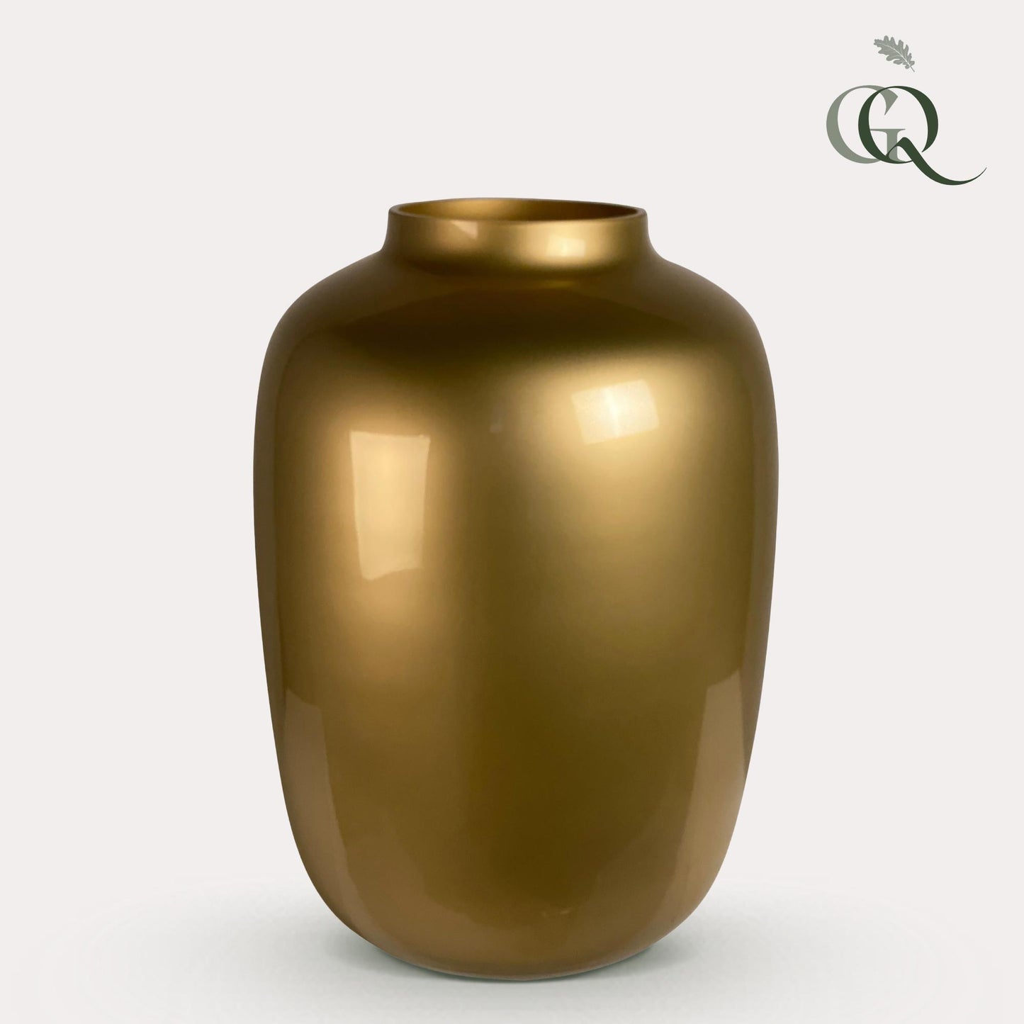 Vaas glas Vaas glas - M - H35 W25 - Artic - Gold