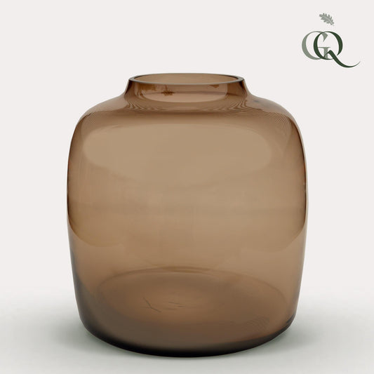 Vase glass Vase glass - M - H25 W25 - Bartica - Taupe