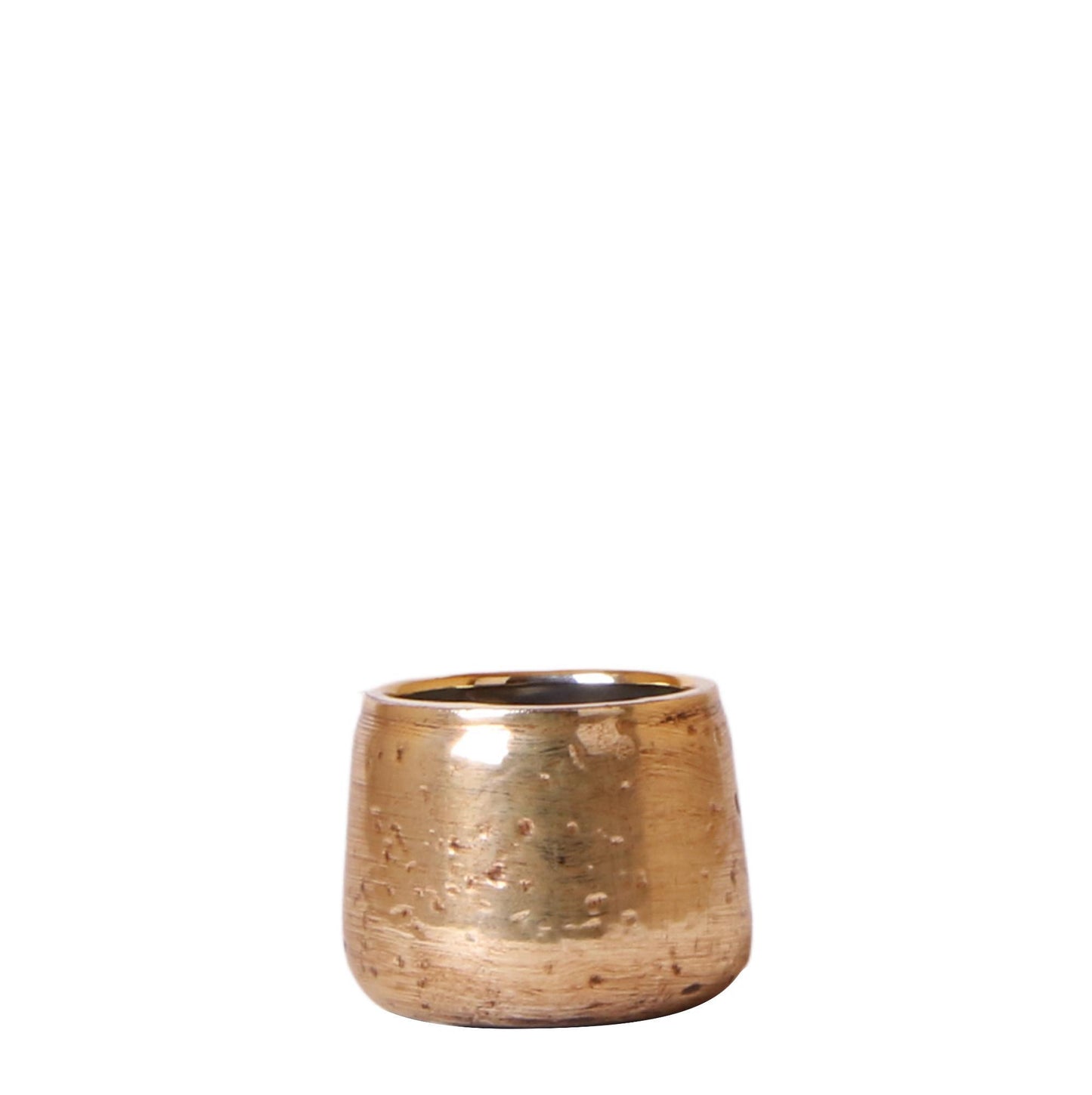 Kolibri Home | Luxury bloempot - Gouden keramieken sierpot - potmaat Ø6cm