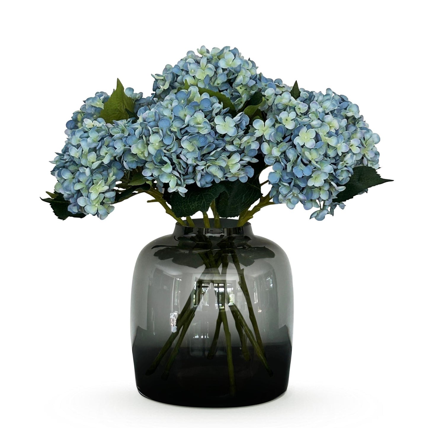 Kunstbloemen Solo Kunstbloemen Solo - x 8 - 52 cm - Hydrangea Flower - Blue